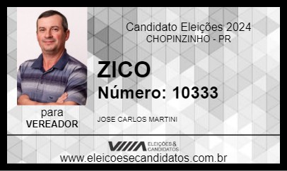 Candidato ZICO 2024 - CHOPINZINHO - Eleições