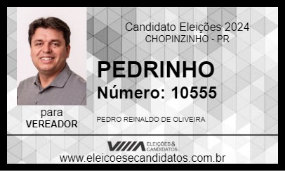 Candidato PEDRINHO 2024 - CHOPINZINHO - Eleições