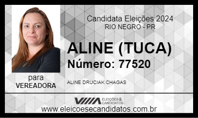 Candidato ALINE (TUCA) 2024 - RIO NEGRO - Eleições