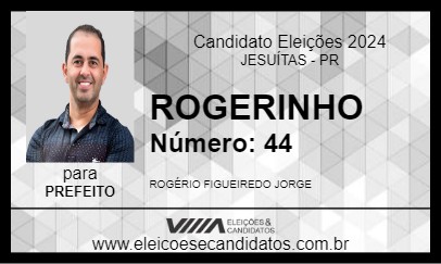 Candidato ROGERINHO 2024 - JESUÍTAS - Eleições