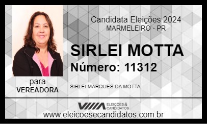 Candidato SIRLEI MOTTA 2024 - MARMELEIRO - Eleições