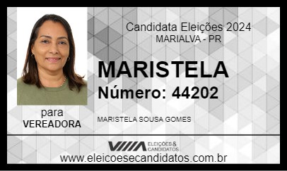 Candidato MARISTELA 2024 - MARIALVA - Eleições