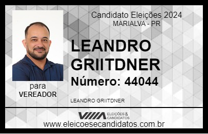 Candidato LEANDRO GRIITDNER 2024 - MARIALVA - Eleições