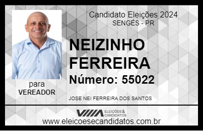 Candidato NEIZINHO FERREIRA 2024 - SENGÉS - Eleições