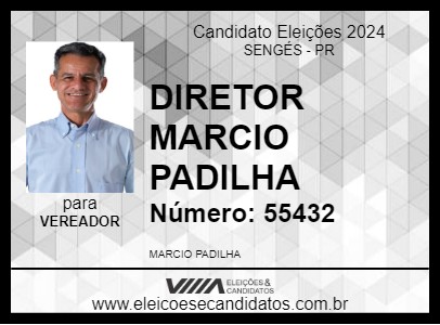 Candidato DIRETOR MARCIO PADILHA 2024 - SENGÉS - Eleições