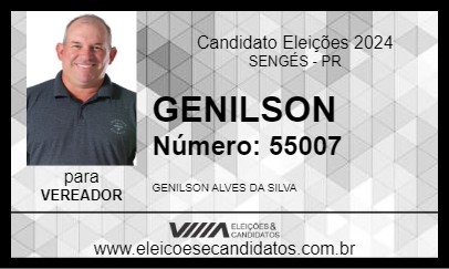 Candidato GENILSON 2024 - SENGÉS - Eleições