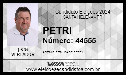 Candidato PETRI 2024 - SANTA HELENA - Eleições