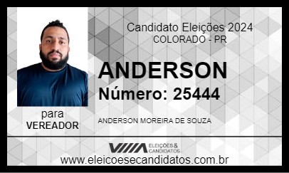 Candidato ANDERSON 2024 - COLORADO - Eleições