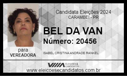 Candidato BEL DA VAN 2024 - CARAMBEÍ - Eleições