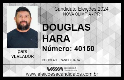 Candidato DOUGLAS HARA 2024 - NOVA OLÍMPIA - Eleições