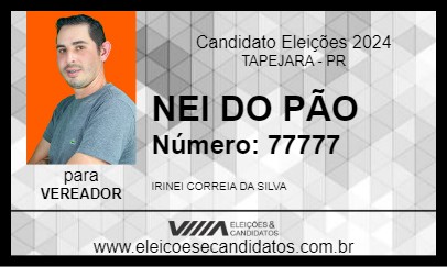 Candidato NEI DO PÃO 2024 - TAPEJARA - Eleições