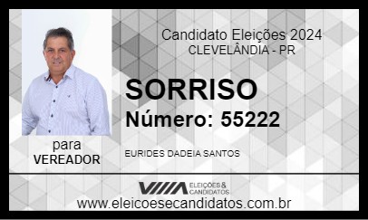 Candidato SORRISO 2024 - CLEVELÂNDIA - Eleições