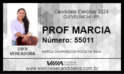 Candidato PROF MARCIA 2024 - CLEVELÂNDIA - Eleições