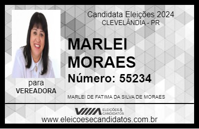 Candidato MARLEI MORAES 2024 - CLEVELÂNDIA - Eleições