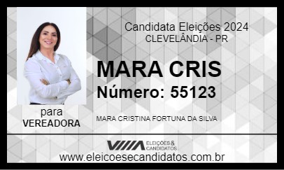 Candidato MARA CRIS 2024 - CLEVELÂNDIA - Eleições