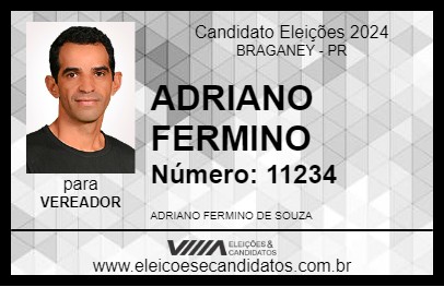 Candidato ADRIANO FERMINO 2024 - BRAGANEY - Eleições