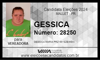 Candidato GESSICA 2024 - MALLET - Eleições