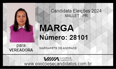 Candidato MARGA 2024 - MALLET - Eleições