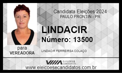 Candidato LINDACIR 2024 - PAULO FRONTIN - Eleições