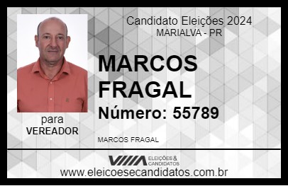 Candidato MARCOS FRAGAL 2024 - MARIALVA - Eleições