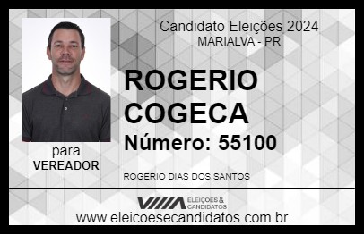 Candidato ROGERIO COGECA 2024 - MARIALVA - Eleições