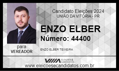 Candidato ENZO ELBER 2024 - UNIÃO DA VITÓRIA - Eleições