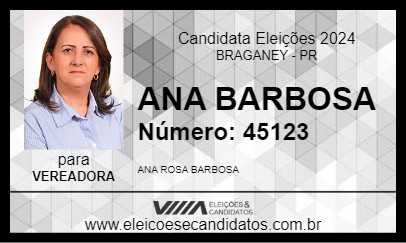 Candidato ANA BARBOSA 2024 - BRAGANEY - Eleições