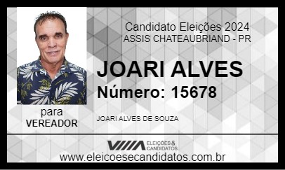 Candidato JOARI ALVES 2024 - ASSIS CHATEAUBRIAND - Eleições