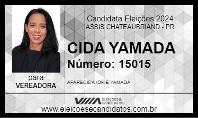 Candidato CIDA YAMADA 2024 - ASSIS CHATEAUBRIAND - Eleições