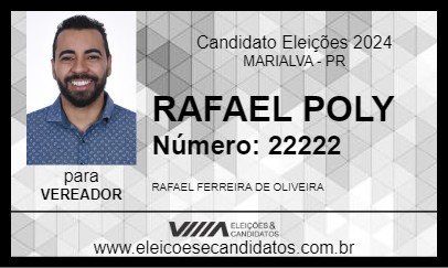 Candidato RAFAEL POLY 2024 - MARIALVA - Eleições