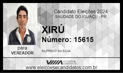 Candidato XIRÚ 2024 - SAUDADE DO IGUAÇU - Eleições