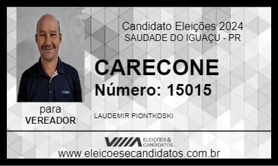 Candidato CARECONE 2024 - SAUDADE DO IGUAÇU - Eleições