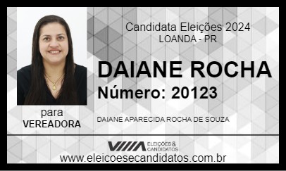 Candidato DAIANE ROCHA 2024 - LOANDA - Eleições