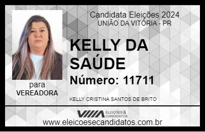 Candidato KELLY DA SAÚDE 2024 - UNIÃO DA VITÓRIA - Eleições