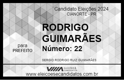 Candidato RODRIGO GUIMARÃES 2024 - CIANORTE - Eleições