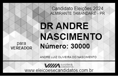 Candidato DR ANDRE NASCIMENTO 2024 - ALMIRANTE TAMANDARÉ - Eleições