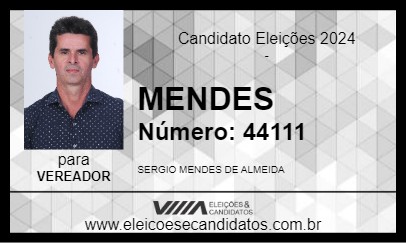 Candidato MENDES 2024 - CIANORTE - Eleições