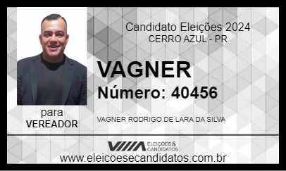 Candidato VAGNER 2024 - CERRO AZUL - Eleições