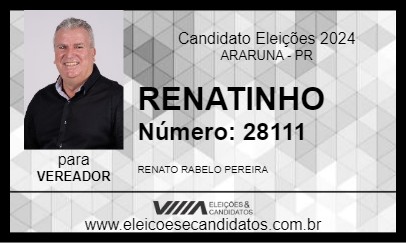 Candidato RENATINHO 2024 - ARARUNA - Eleições