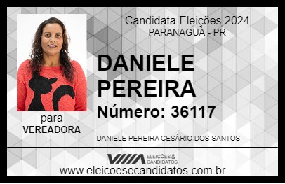 Candidato DANIELE PEREIRA 2024 - PARANAGUÁ - Eleições