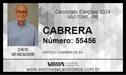 Candidato CABRERA 2024 - SÃO TOMÉ - Eleições