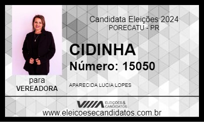 Candidato CIDINHA 2024 - PORECATU - Eleições