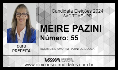 Candidato MEIRE PAZINI 2024 - SÃO TOMÉ - Eleições