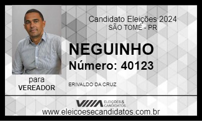 Candidato NEGUINHO 2024 - SÃO TOMÉ - Eleições