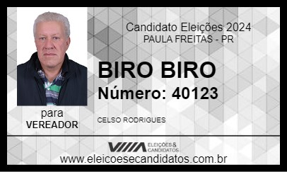 Candidato BIRO BIRO 2024 - PAULA FREITAS - Eleições