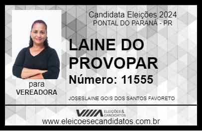 Candidato LAINE SANTOS 2024 - PONTAL DO PARANÁ - Eleições