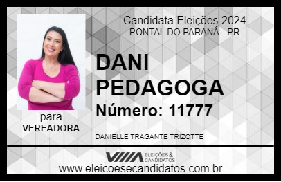 Candidato DANI PEDAGOGA 2024 - PONTAL DO PARANÁ - Eleições