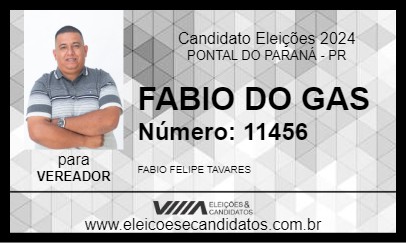 Candidato FABIO DO GAS 2024 - PONTAL DO PARANÁ - Eleições