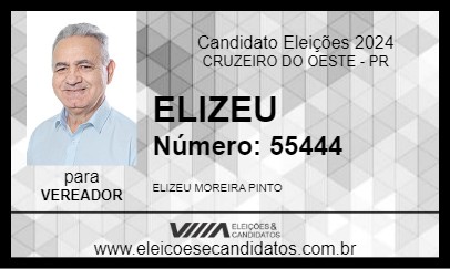 Candidato ELIZEU 2024 - CRUZEIRO DO OESTE - Eleições