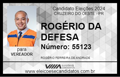 Candidato ROGERIO ANDRADE 2024 - CRUZEIRO DO OESTE - Eleições